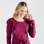 Load image into Gallery viewer, Sofia in Berry with Nursing Zipper
