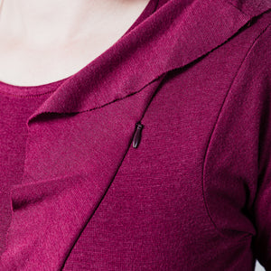 Nursing friendly hidden zipper on the Sofia dress.